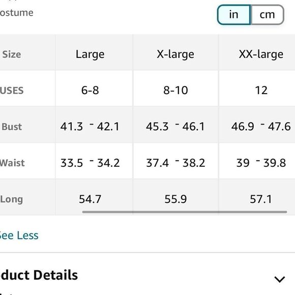 Princess Costume for Adult Women, Cosplay, Party Sz-2xL - Picture 14 of 14